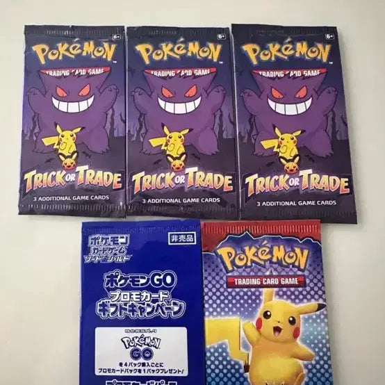 [BUNJANG] Pokemon Card Deck Pack Set (Trick or Trade, Match Battle, Pokemon GO Promo) / 포켓몬 카드 덱 팩 (트릭오어트레이드, 매치배틀, 포켓몬고 프로모)