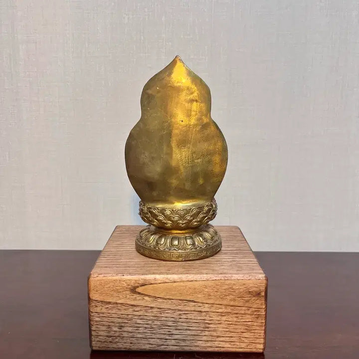 [BUNJANG] Chinese Bronze Sakyamuni Buddha Statue with Lotus Pedestal / 중국 불교 청동 연꽃 석가모니 여래 불상