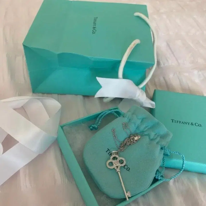 [BUNJANG] Tiffany &amp; Co. Keys Collection Crown Key Pendant Silver Necklace for Women / 티파니 앤코 Keys 컬렉션 크라운 키 펜던트 실버 여성 목걸이 정품