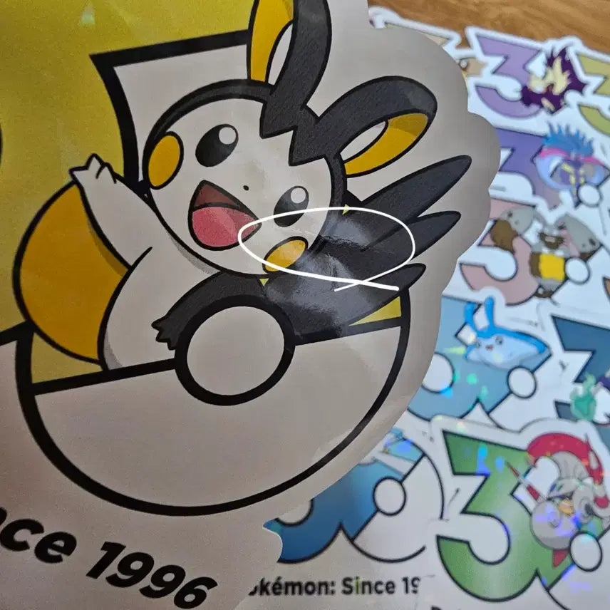 [BUNJANG] Pokemon 30th Anniversary Logo Stickers Bundle Set (30 pcs) / 포켓몬 30주년 로고 스티커 30장 일괄판매