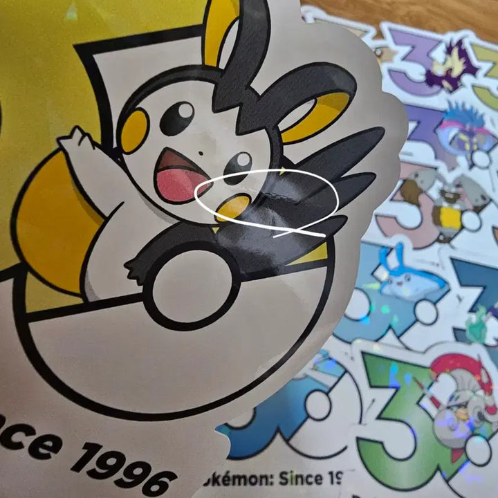 [BUNJANG] Pokemon 30th Anniversary Logo Stickers Bundle Set (30 pcs) / 포켓몬 30주년 로고 스티커 30장 일괄판매