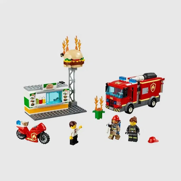 [BUNJANG] LEGO City 60214 Burger House Fire Rescue (2019) - Disassembled and Re-packaged / 레고 시티 60214 햄버거 가게 화재 구조 (2019) 역순분해