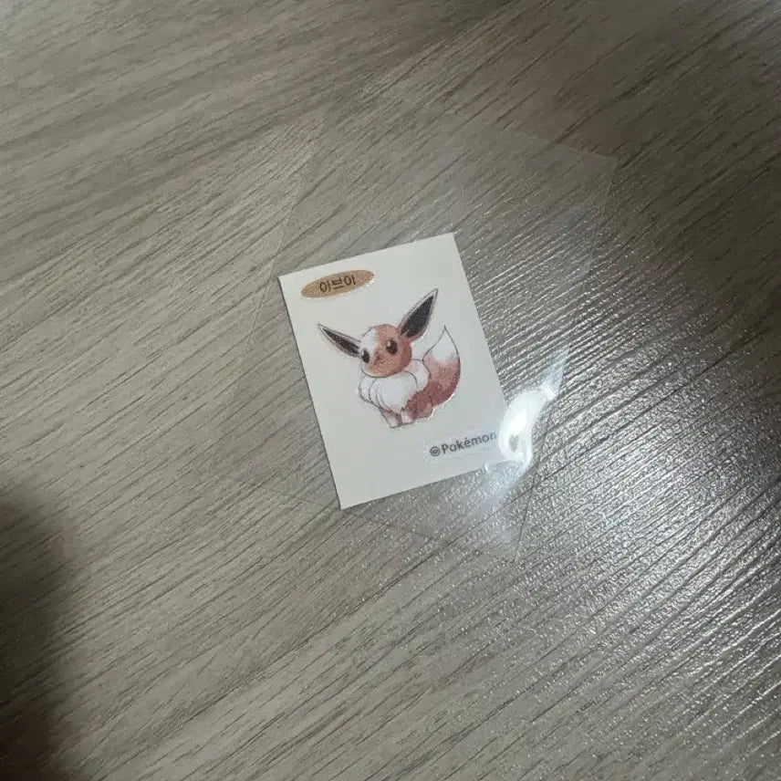 [BUNJANG] Pokemon 30th Anniversary Eevee Sticker Artwork / 30주년 이브이 띠부씰 포켓몬스터 포켓몬 띠뿌실 아트워크 포켓몬스티커