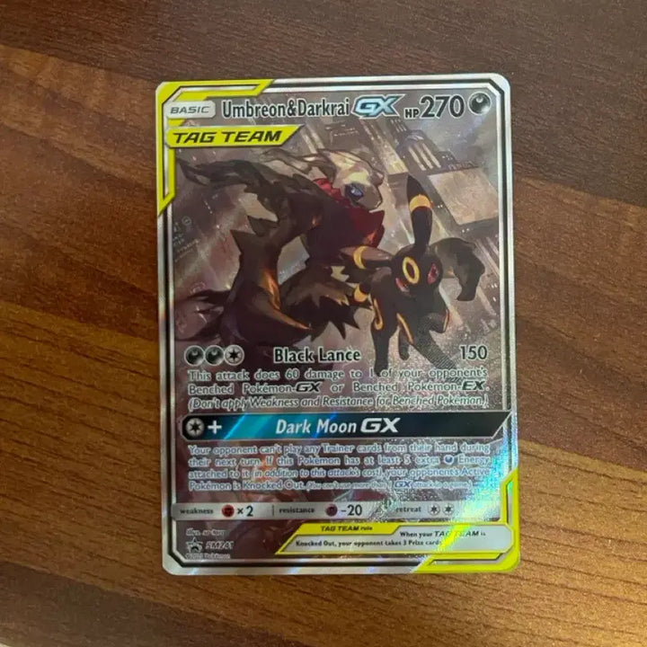 [BUNJANG] Pokemon TCG Dark &amp; Darkrai GX Tag Team Special Illustration Rare (North American Edition) / 포켓몬 카드 블래키 &amp; 다크라이 GX 태그팀 특일 (북미판)
