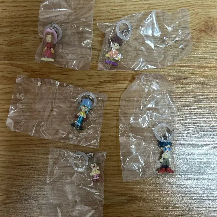 [BUNJANG] Digimon Mejirushi Gacha Set (Sora, Mimi, Sora, Izzy, Kari) / 디지몬 메지루시 한솔+미나+소라+정석+나리 가챠 세트