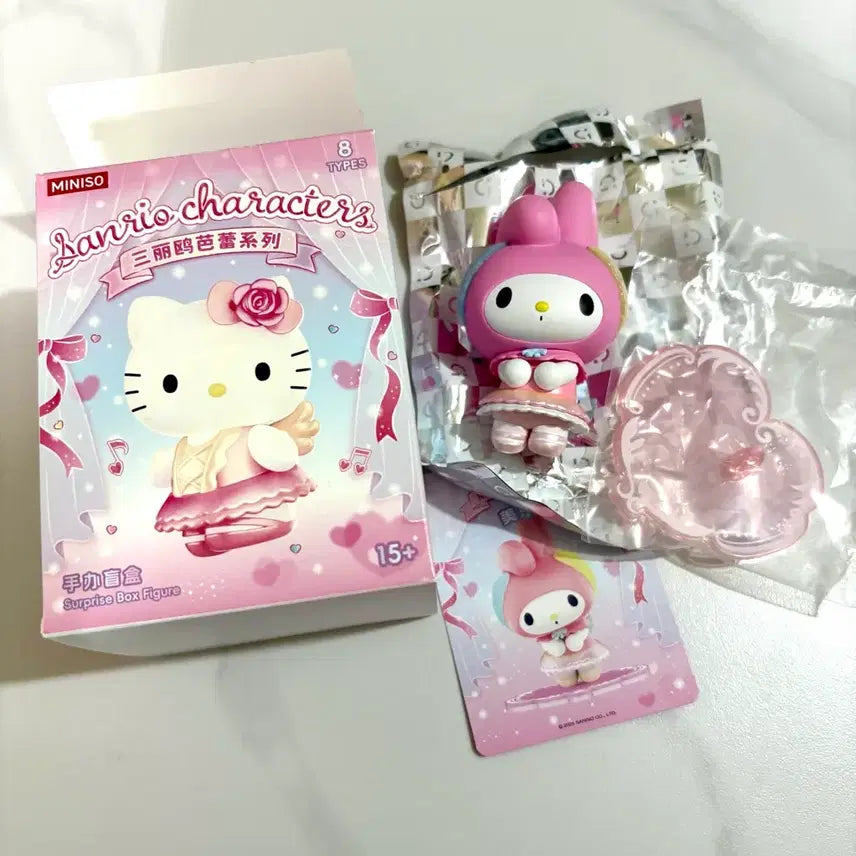 [BUNJANG] Miniso Sanrio Characters Ballet Series My Melody Figure / 미니소 산리오 캐릭터 발레 시리즈 깃털 마이멜로디 피규어