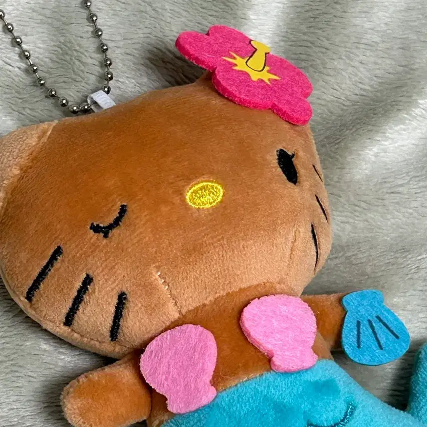 [BUNJANG] Sanrio Hello Kitty Mermaid Costume Plush Keychain / 새상품) 산리오 헬로키티 인어공주 코스튬 인형 키링