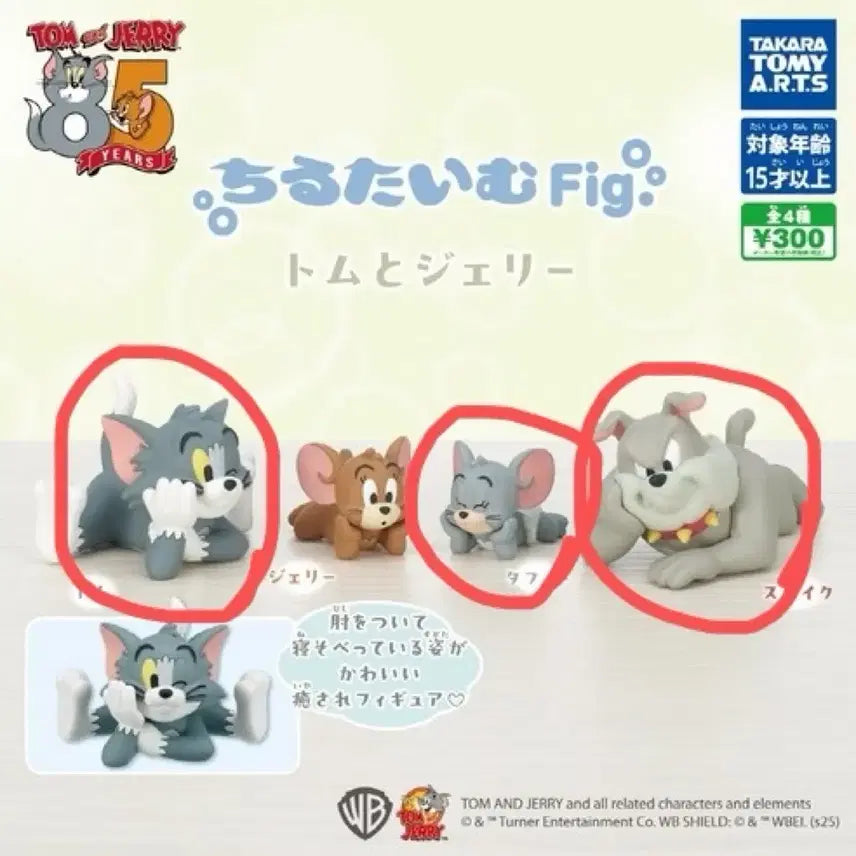 [BUNJANG] Tom and Jerry Chilling Time Gacha 3종 Bundle Set / (미개봉) 톰과제리 칠링타임 휴식시간 가챠 3종 일괄