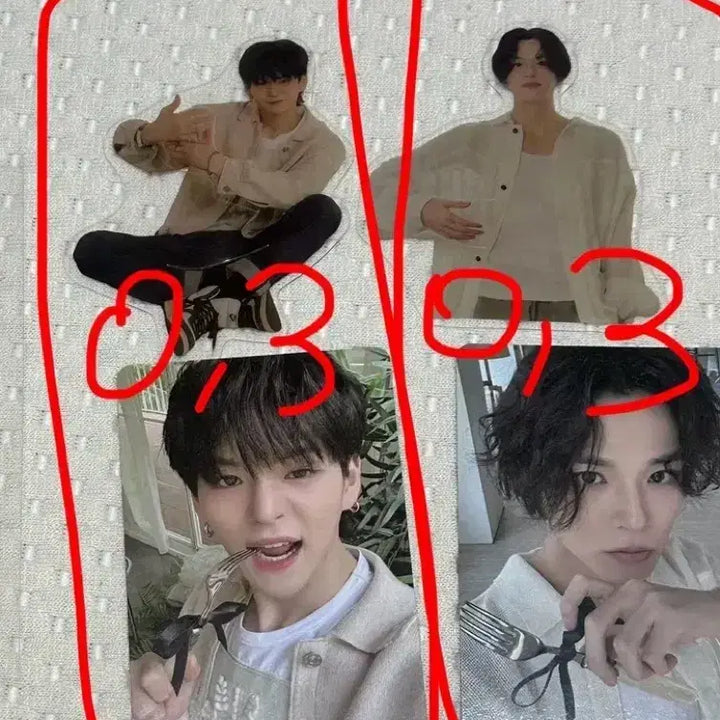 [BUNJANG] TREASURE Hyunsuk Doyoung Junkyu Haruto Asahi Jihoon Yedam Jaehyuk Photocard Holder / 트레저 투게더키트 포카 빨대 홀더