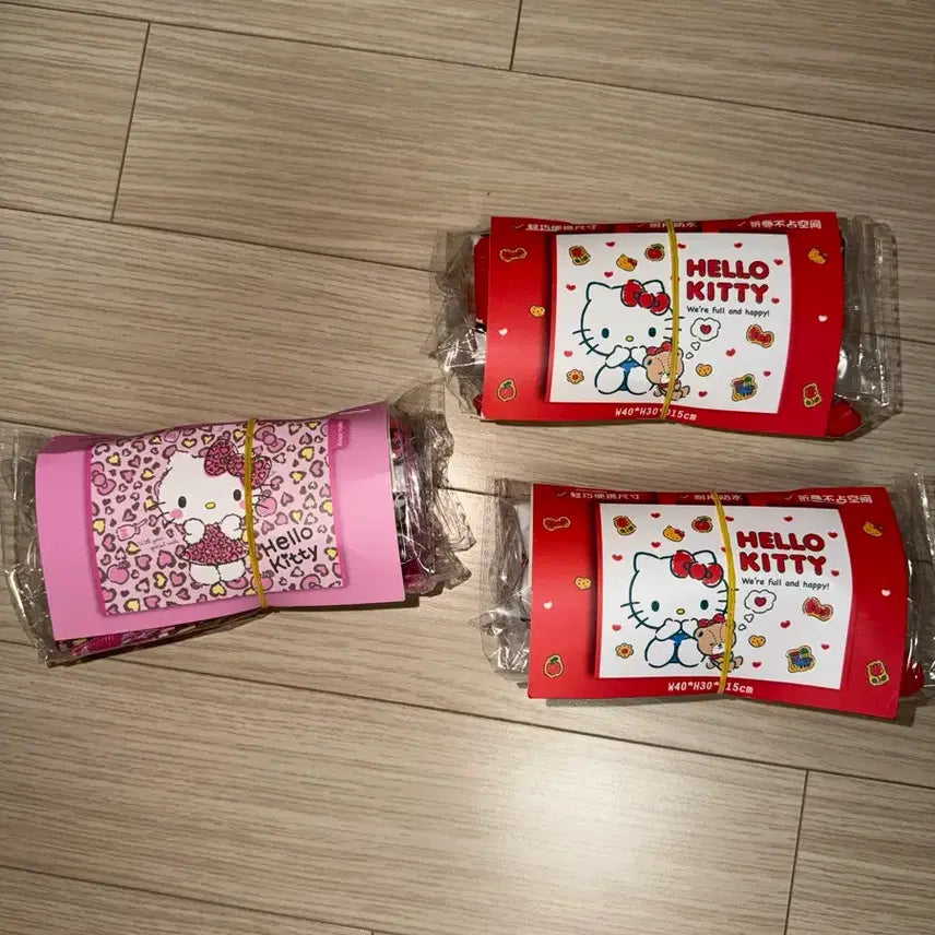 [BUNJANG] Sanrio Hello Kitty Pink Leopard Print Taplin Bag / 산리오 헬로키티 핑크 호피 타포린 가방 쇼핑백 에코백 새상품