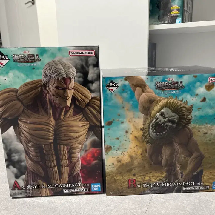 [BUNJANG] Attack on Titan Armor Titan A, Jaw Titan B Ichiban Kuji Bundle Set / 진격의거인 갑옷 거인a상 턱 거인b상 이치방 쿠지 일괄