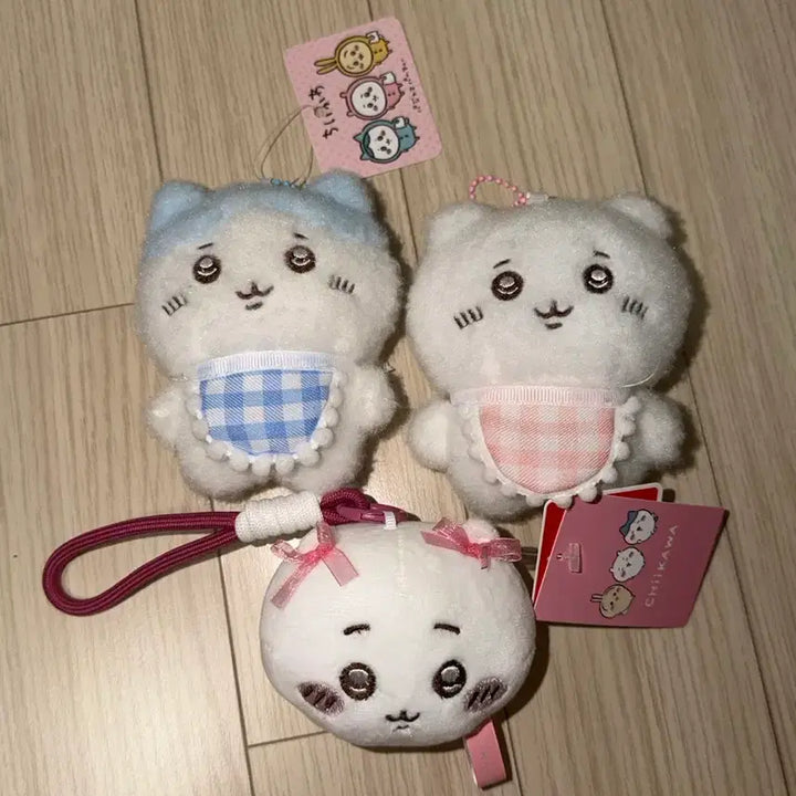 [BUNJANG] Chiikawa Hachiware Baby Face Keychain Plush Bundle Set / 먼작귀 하치와레 치이카와 베이비 얼굴 키링 인형 일괄