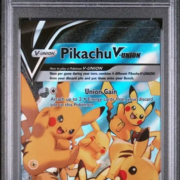 [BUNJANG] Pokemon TCG Pikachu V-UNION Full Art Set (PSA 9,9,10,9) 2021 / 포켓몬스터 북미 피카츄 V-UNION (PSA 9,9,10,9 연번)