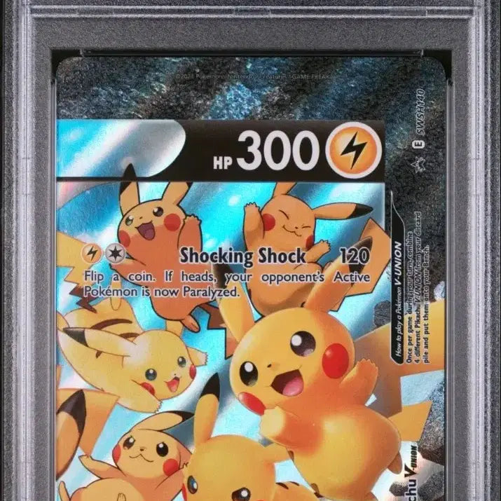 [BUNJANG] Pokemon TCG Pikachu V-UNION Full Art Set (PSA 9,9,10,9) 2021 / 포켓몬스터 북미 피카츄 V-UNION (PSA 9,9,10,9 연번)