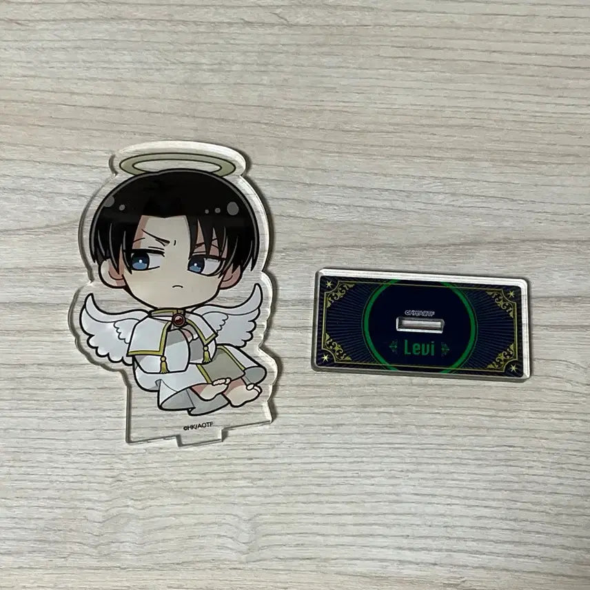 [BUNJANG] Attack on Titan Levi Angel Acrylic Standee SD / 리바이 천사 아크릴 SD 진격의거인 진격거