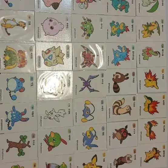 [BUNJANG] Pokemon Stickerset Gen 2 (3-Digit) / 포캣몬띠부씰 2세대 3자리 팔아요