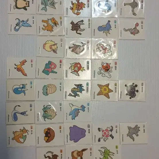 [BUNJANG] Pokemon Stickers Gen 1 (3-Digit) / 포켓몬띠부씰 1세대 3자리 팔아요.