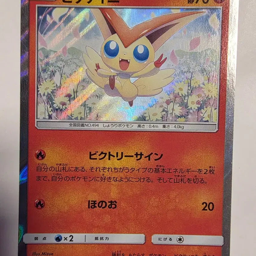 [BUNJANG] Pokemon Card Victini Holo (Japanese) / 포켓몬카드 일판 비크티니 홀로