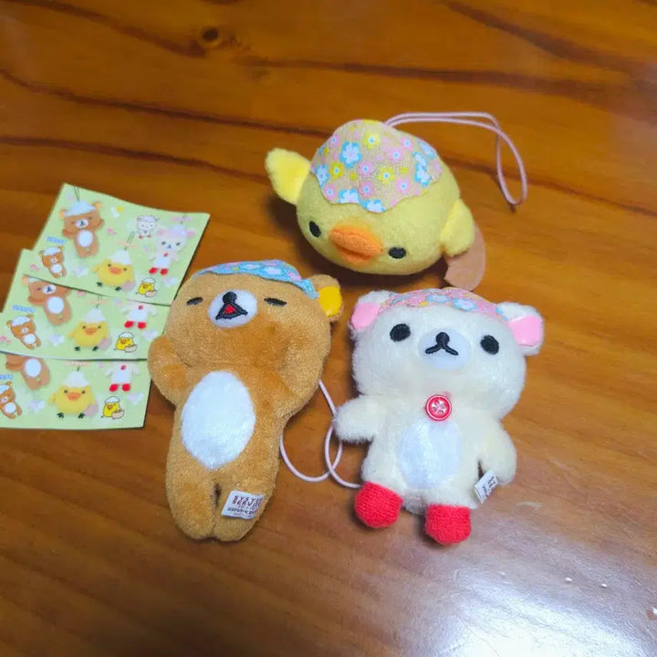 [BUNJANG] Picnic Rilakkuma Doll Strap Bundle Set / (일괄) 피크닉 리락쿠마 인형 스트랩