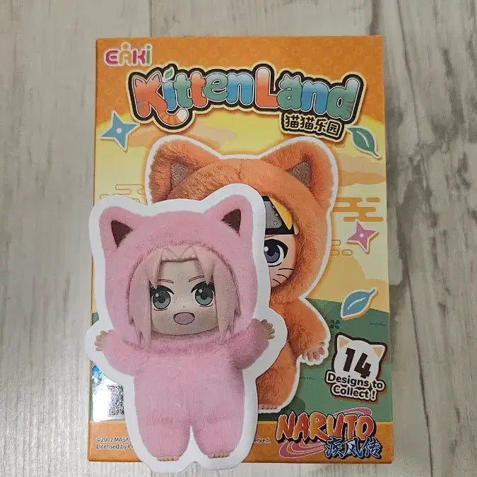 [BUNJANG] Naruto Eaki Kittenland Sakura Figure / 나루토 굿즈 eaki 키튼랜드 사쿠라 나부부3탄 피규어인형 누이키링