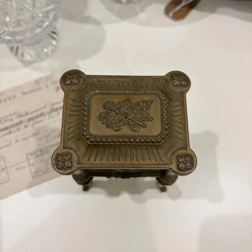 [BUNJANG] French Bronze Antique Jewelry Box / 프렌치 브론즈 엔틱 보석함