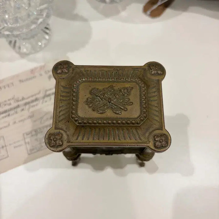 [BUNJANG] French Bronze Antique Jewelry Box / 프렌치 브론즈 엔틱 보석함