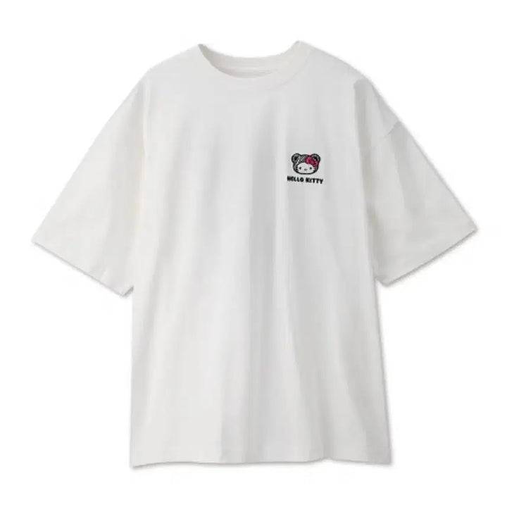 [BUNJANG] Sanrio Hello Kitty Kumakitty Zebra Print Short Sleeve T-Shirt White L (Unsealed) / 헬로키티 곰돌이 쿠마키티 지브라 반팔티 흰색 L 미개봉 새상품