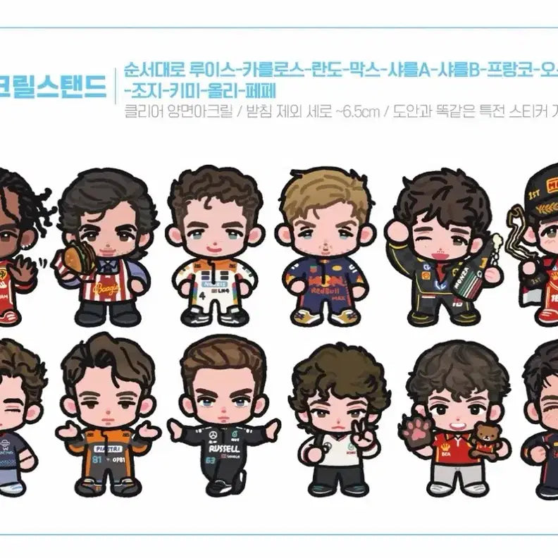 [BUNJANG] George Russell Mercedes F1 Turbo Attack Acrylic Standee &amp; Sticker Bundle / f1 메르세데스 조지 러셀 탑스 터보어택 아크릴 띠부스티커 양도 유니폼