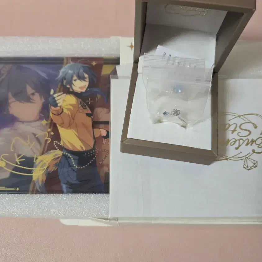 [BUNJANG] Ensemble Stars! Nikki Shiina 6th Anniversary Acrylic Block &amp; Ring Set / 앙스타 시이나 니키 6주년 아크릴블럭 반지 쇼핑백 없음