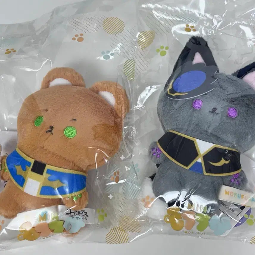 [BUNJANG] Code Geass Suzaku &amp; Lelouch Mini "Mofufusa" Plush Dolls Set / 코드기어스 스자쿠 를르슈 미니 모후후사 누이 인형