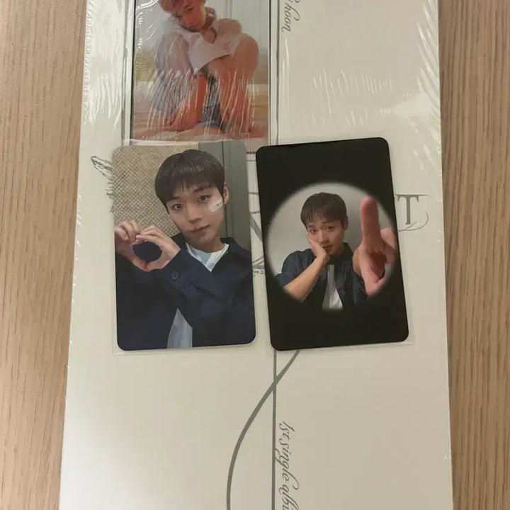 [BUNJANG] Park Jihoon Reflect Double Heart Photocard + Ddingdong Photocard + Sealed Album Set / 박지훈 reflect 양면하트 포카 + 띵동포카 + 미개봉 앨범1장 판매