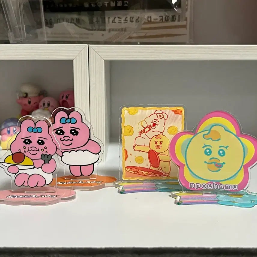 [BUNJANG] Onpochamu Opanchuu Usagi Acrylic Stand Bundle Set / 음뽀챠무 오판츄우사기 아크릴 스탠드 4개 일괄 삔쮸토끼