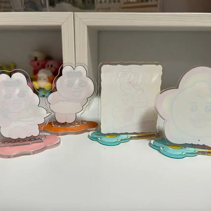 [BUNJANG] Onpochamu Opanchuu Usagi Acrylic Stand Bundle Set / 음뽀챠무 오판츄우사기 아크릴 스탠드 4개 일괄 삔쮸토끼