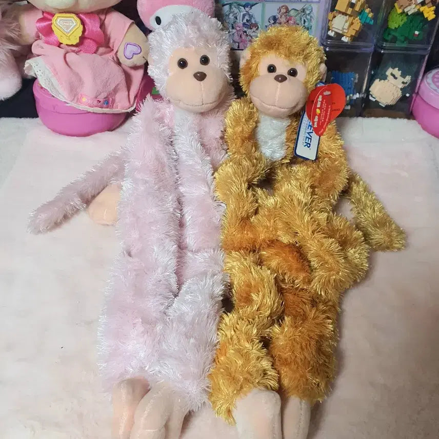 [BUNJANG] Vintage Long-Sleeved Monkey Doll Bundle Set / 새상품 일괄 ) 고전 긴팔 원숭이 빈티지 몽키 앤틱 추억 옛날 동물 인형