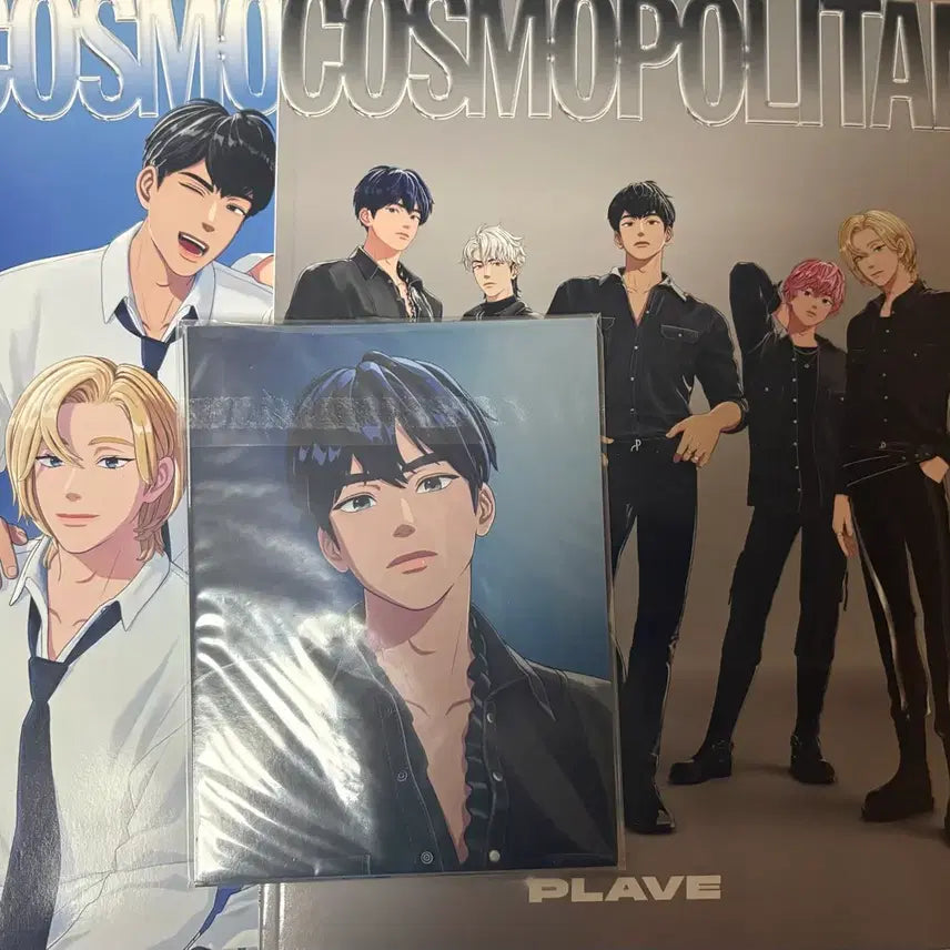[BUNJANG] PLAVE Cosmopolitan Magazine Bundle Set (A Type + B Type + 6 Postcards) / 플레이브 코스모폴리탄 잡지(A형+B형+엽서 6종 일괄)