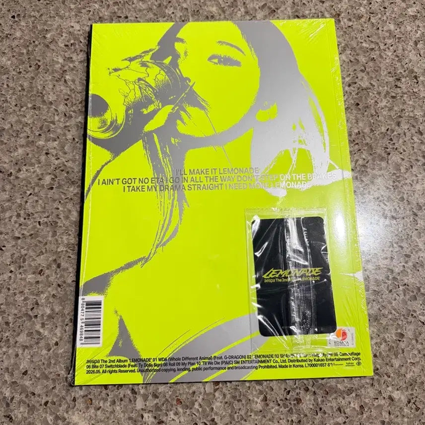 [BUNJANG] Aespa Lemonade Ningning Acid Album &amp; Winter Lucky Draw Photocard / 에스파 Lemonade 닝닝 Acid 앨범 &amp; 윈터 럭드 포카