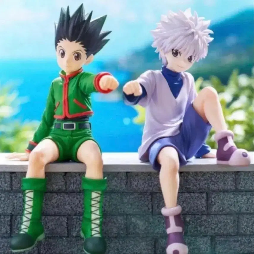 [BUNJANG] Hunter x Hunter Killua Gon Noodle Stopper Figure Set (Sealed) / (미개봉) 헌터헌터 헌헌 키르아 곤 누들스토퍼