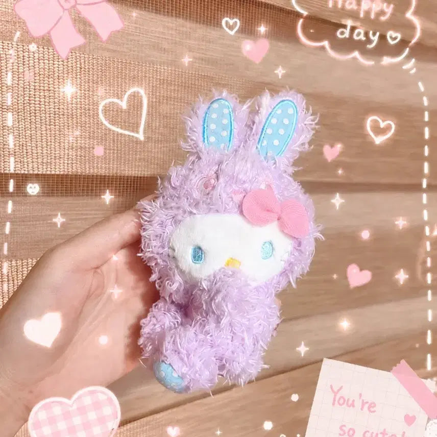 [BUNJANG] Sanrio Classic Kitty 11th Anniversary Bunny Doll / 산리오 고전키티 11년 버니토끼 컬러풀바니