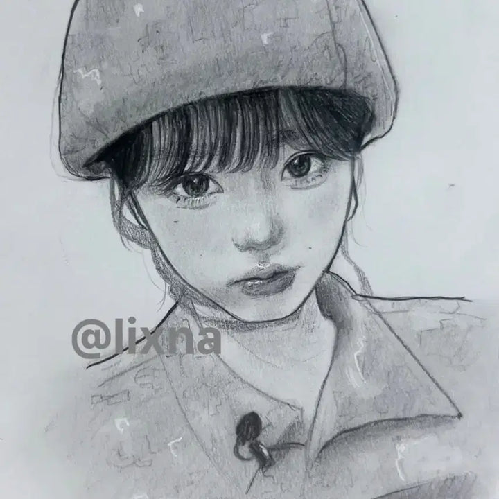 [BUNJANG] Custom Pencil Sketch Portrait Commission / 연필 그림 커미션!