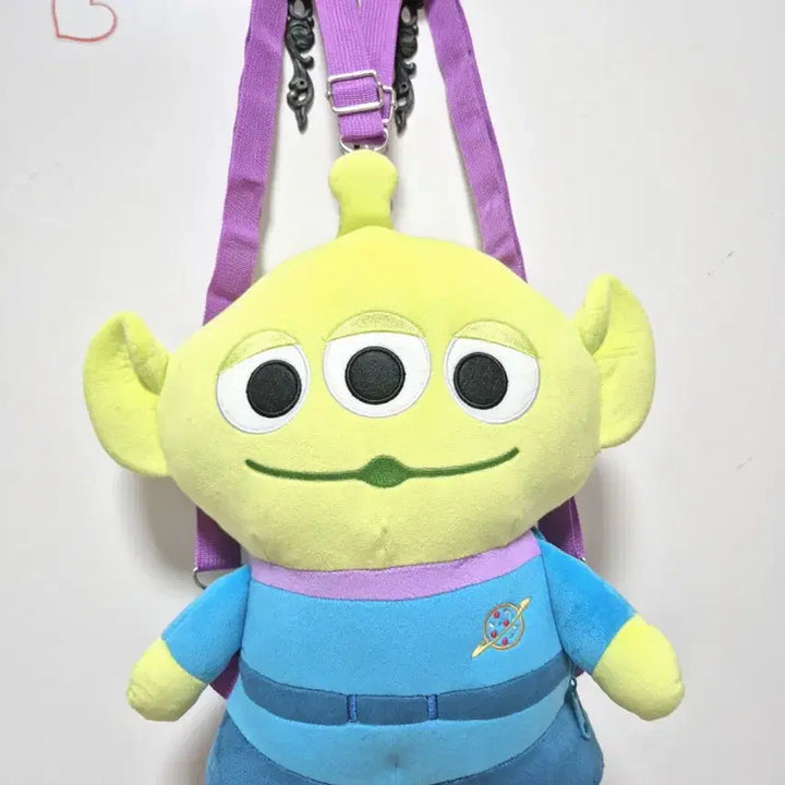 [BUNJANG] Disney Official Toy Story Alien Plush Backpack / 디즈니 정품)토이스토리 알린 인형 가방/새상품