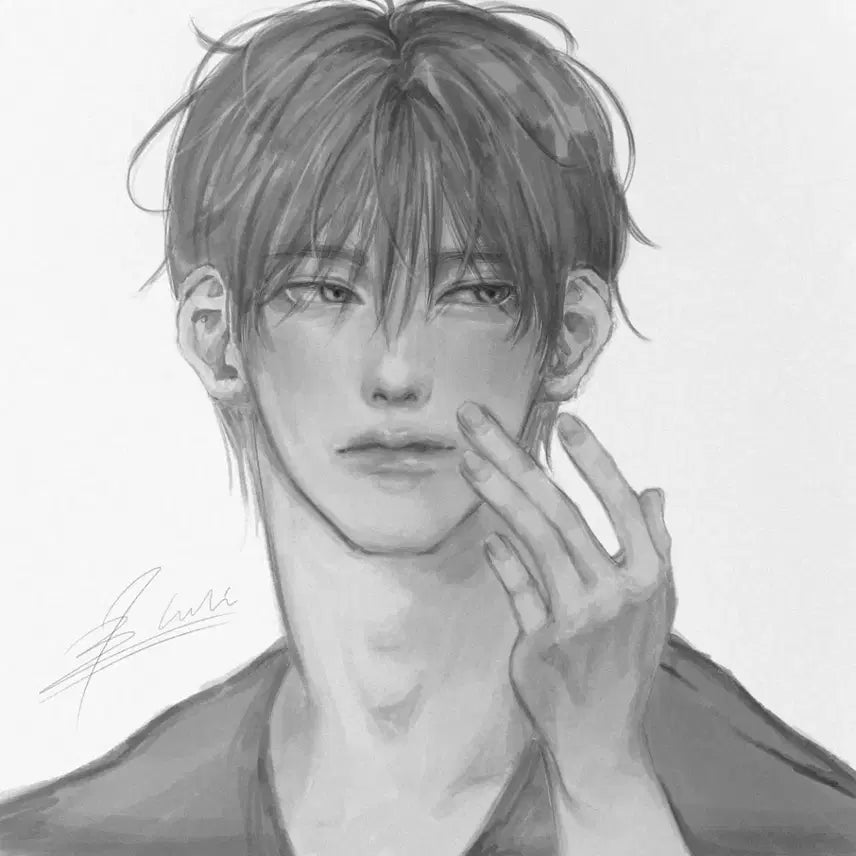 [BUNJANG] Digital Portrait Commission (Bust or Half-Body) / 반실사 인물화 그림 (두상 또는 흉상) 커미션