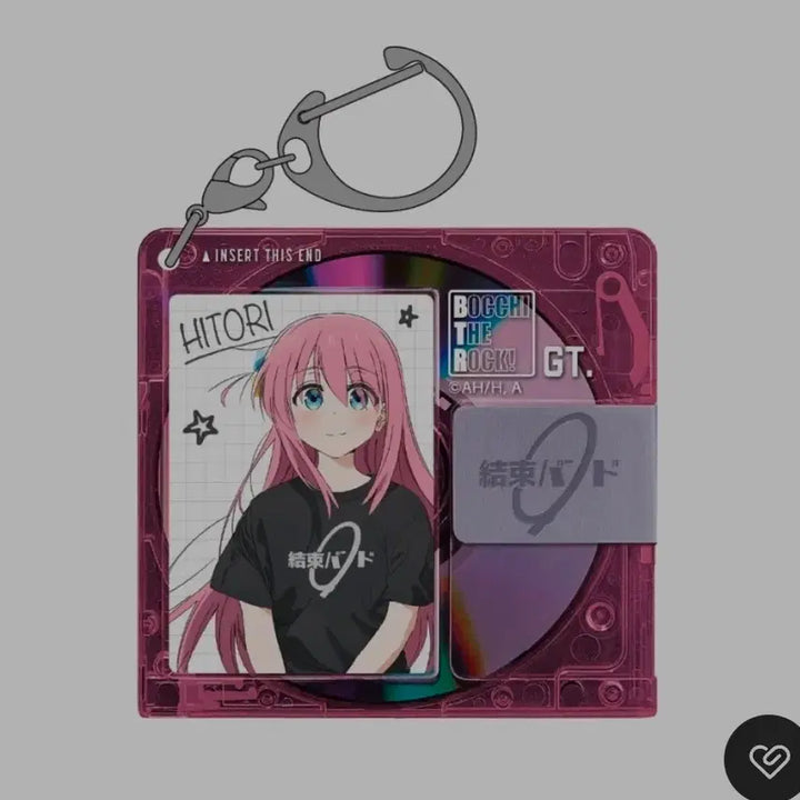 [BUNJANG] Bocchi the Rock! Hitori Disc Acrylic Keyring / 봇치 더 록! 히토리 디스크풍 아크릴 키링