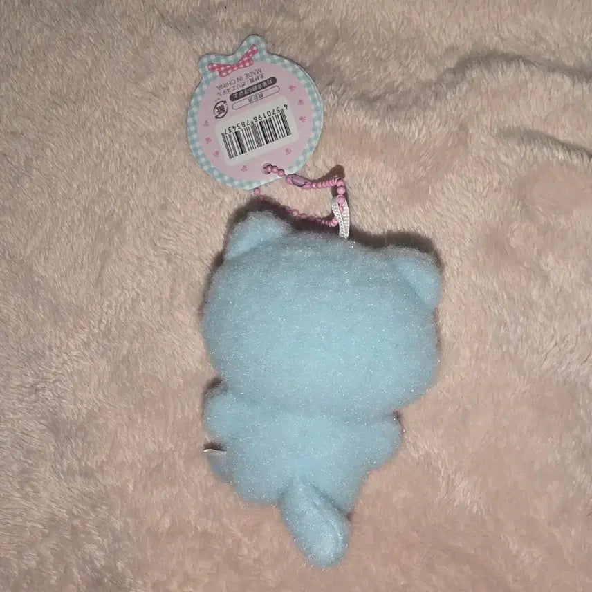 [BUNJANG] YELL Kyoroneko-chan Cat Pastel Ribbon Plush Keychain Blue / 새상품/정품 YELL 쿄로네코쨩 고양이 파스텔 리본 인형 키링 애착인형