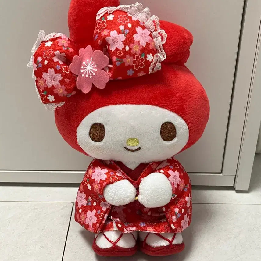 [BUNJANG] My Melody Kimono Plush Doll (Approx. 26cm) / 마이멜로디 기모노 인형