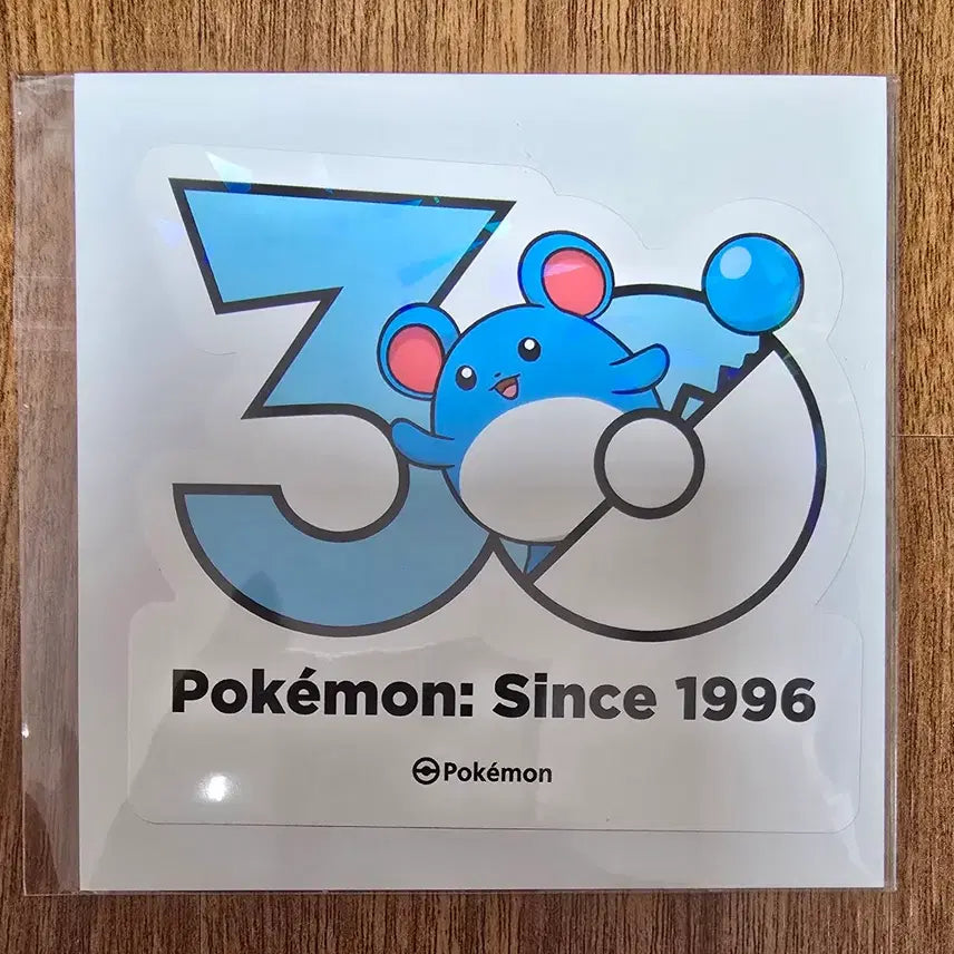[BUNJANG] Pokemon 30th Anniversary Logo Sticker Marill / 포켓몬 30주년 로고 스티커 마릴