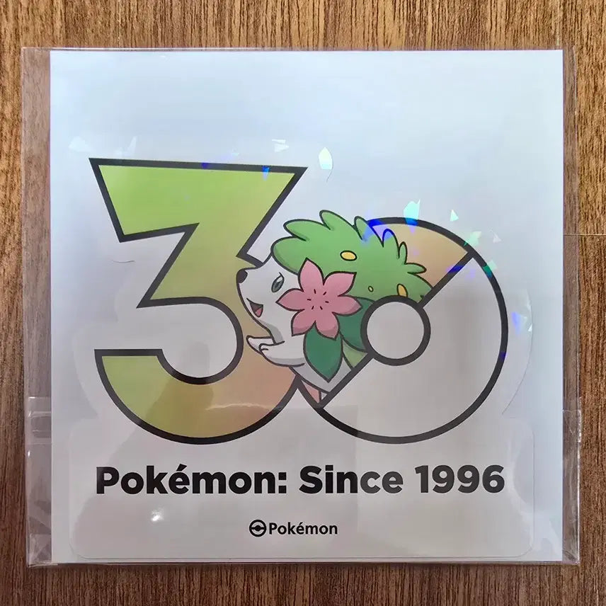 [BUNJANG] Pokemon 30th Anniversary Logo Sticker Shaymin / 포켓몬 30주년 로고 스티커 쉐이미