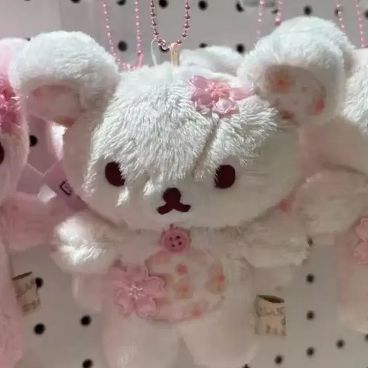 [BUNJANG] Rilakkuma Cherry Blossom Plush New / 리락쿠마 벚꽃 인형 새상품
