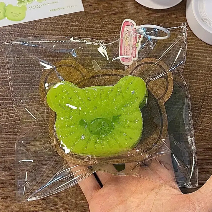 [BUNJANG] Formpu Shop Kiwi Kuma Plush Keychain / 폼푸샵 키위쿠마