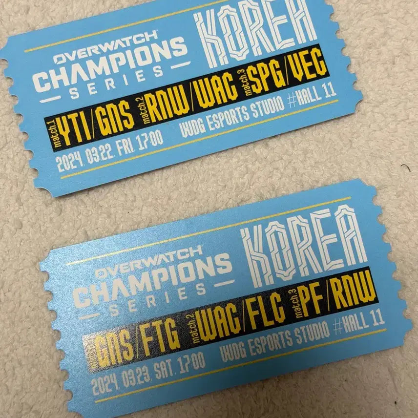 [BUNJANG] OWCS 2024 Original Ticket Wax Genesis / Owcs 옵챔스 2024 오리지널티켓 왁 제네시스