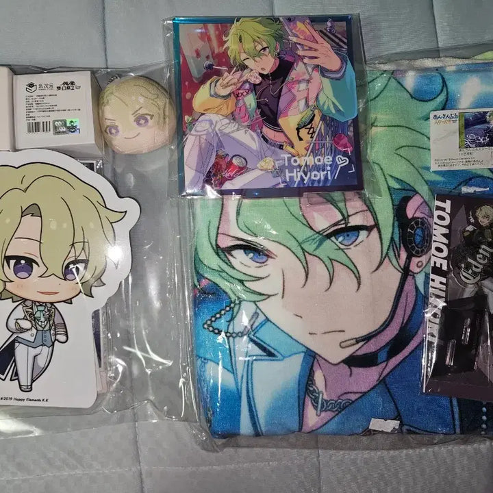 [BUNJANG] Ensemble Stars Tomoe Hiyori Merchandise Bundle Set (Mini Standee, Acrylic, Manju, Ring, Towel) / 앙상블 스타즈 토모에 히요리 굿즈 일괄판매 반지 미니등신대 아크릴 만쥬